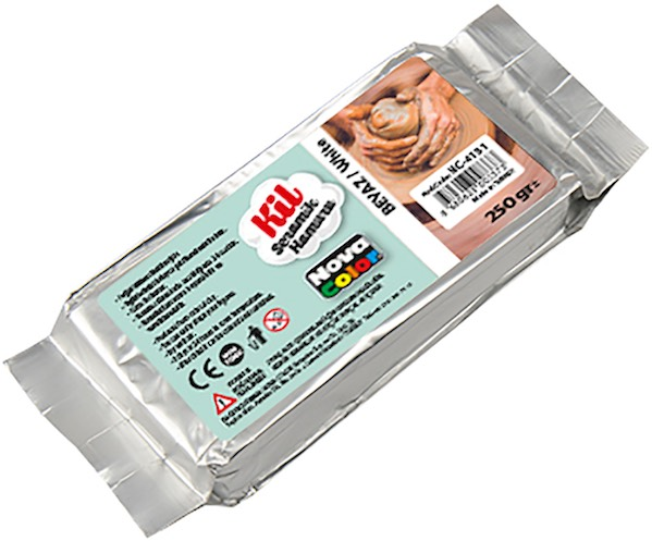 NOVA COLOR SERAMİK KİLİ  250 GR BEYAZ NC-4131