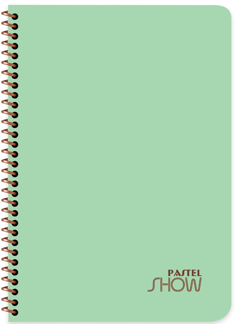 KESKİN DEFTER PASTEL SHOW A4 SPİRALLİ PP KAPAK 120 YP ÇİZGİLİ 324451-99