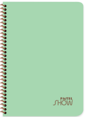 KESKİN DEFTER PASTEL SHOW A4 SPİRALLİ PP KAPAK 120 YP ÇİZGİLİ 324451-99