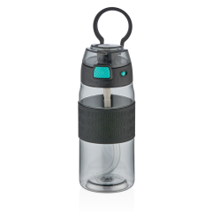 SHOTAY MATARA TRITAN  600 ML ŞEFFAF KAPAKLI ŞERİTLİ SHT-ST-7202