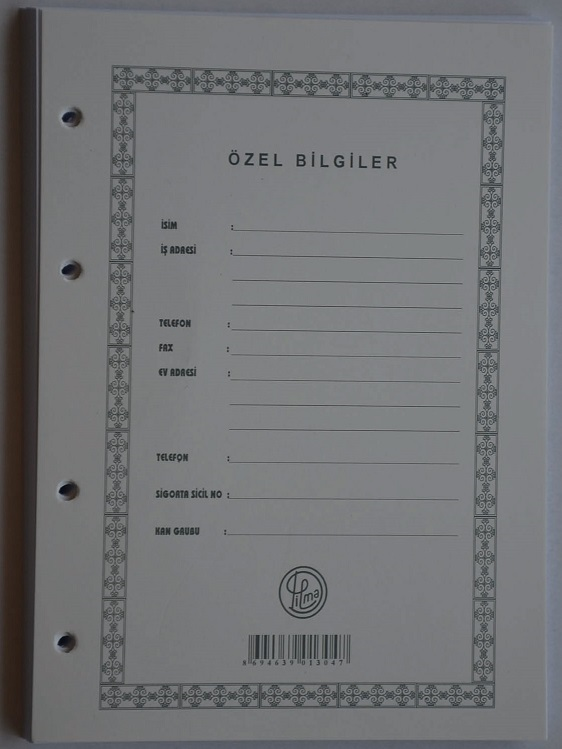 DİLMAN CARİ HESAP KLASÖRÜ YEDEĞİ A4 1303