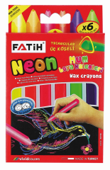 FATİH CRAYON BOYA 6 RENK NEON JUMBO 50190