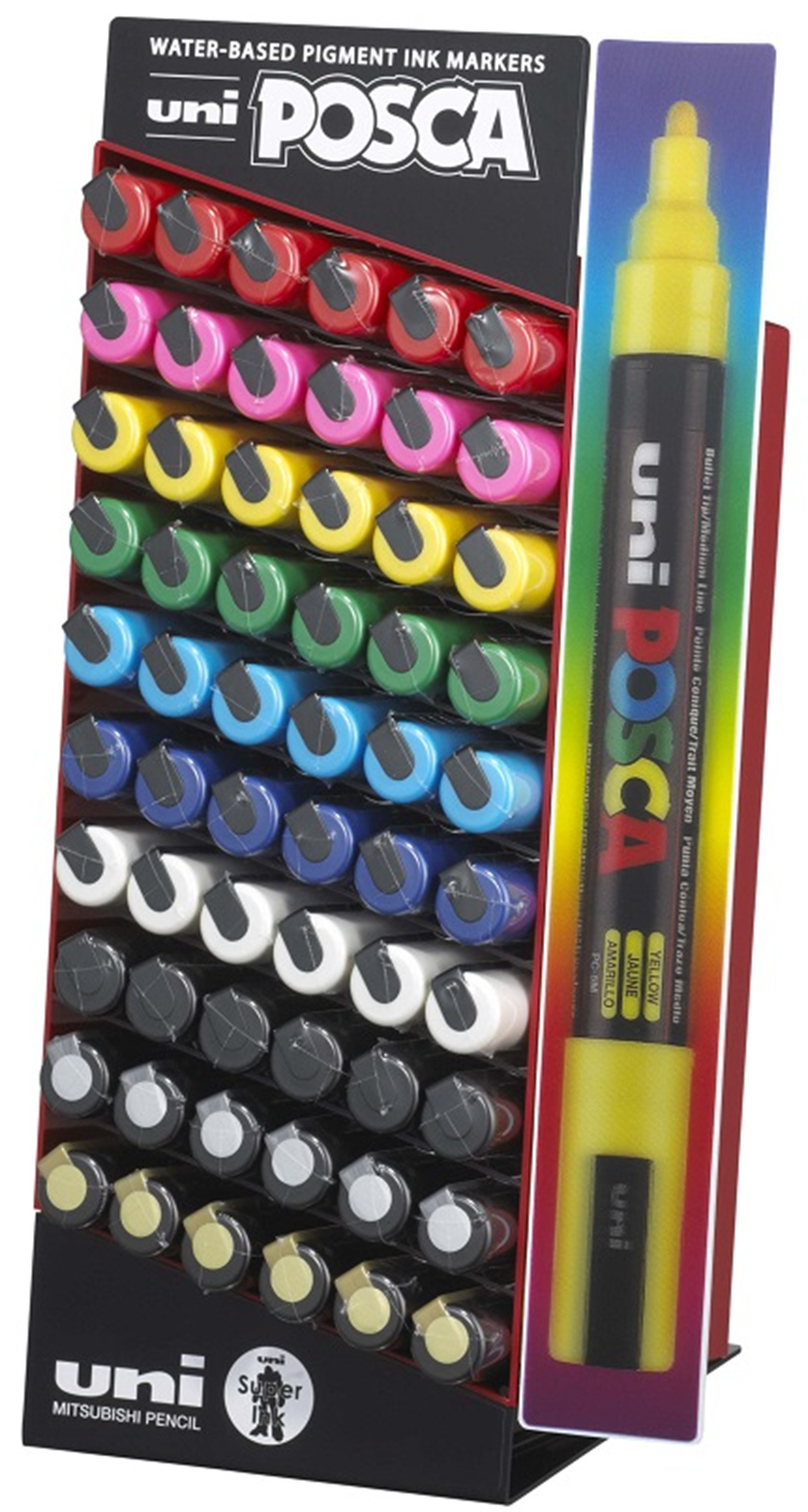 UNİ POSTER MARKÖRÜ POSCA 1.8-2.5 PC-5M/5D 60 LI STAND