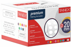 TANEX NOKTA ETİKETİ 20 MM 2500 LÜ BEYAZ TEKLİ KUTU