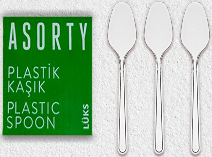 ASORTY KAŞIK LÜKS ŞEFFAF 180 MM 1000 ADET 005155