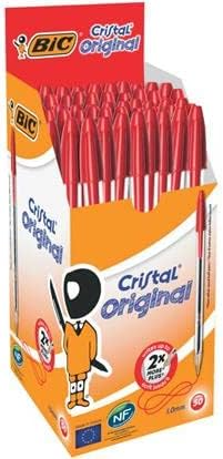 Bic Tükenmez Kalem Cristal Medium Point 50 Li Kırmızı 847899