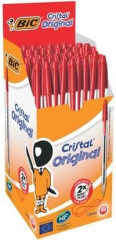Bic Tükenmez Kalem Cristal Medium Point 50 Li Kırmızı 847899