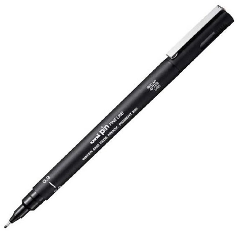 UNİ DRAWING PEN PIN09-200 0.9 SİYAH