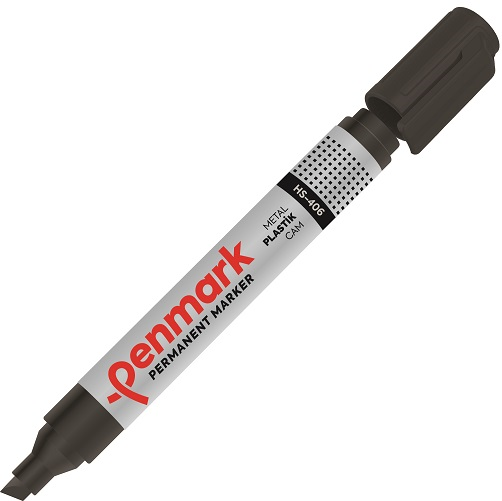 PENMARK PERMANENT MARKÖR KESİK UÇ SİYAH HS 406 01