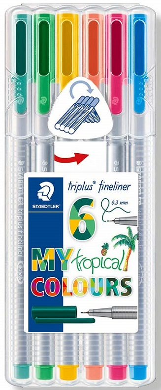 STAEDTLER FINELINER TRIPLUS 6LI TROPİKAL 334 SB6CS4