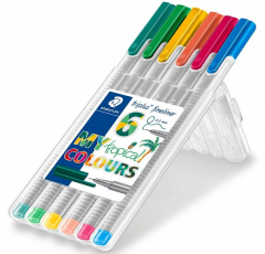STAEDTLER FINELINER TRIPLUS 6LI TROPİKAL 334 SB6CS4