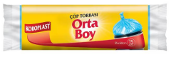 KOROPLAST ÇÖP TORBASI ORTA 55x60 GÜÇLÜ 15 Lİ ST01500319