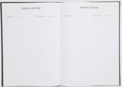 DİLMAN DİSİPLİN KURULU KARAR DEFTERİ CİLTLİ 22x32 96 YP 5313