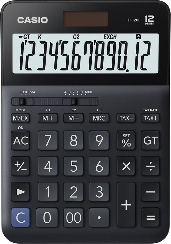 CASIO HESAP MAKİNESİ MASAÜSTÜ D-120F 12 HANE