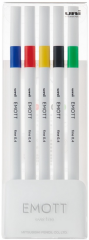 UNİ FINELINER KALEM EMOTT SET PEM-SY/5C.01 0.4 CANLI RENKLER 5 Lİ