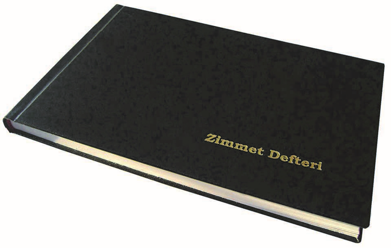 DİLMAN ZİMMET DEFTERİ CİLTLİ 14x20  96 YP YATAY 2407