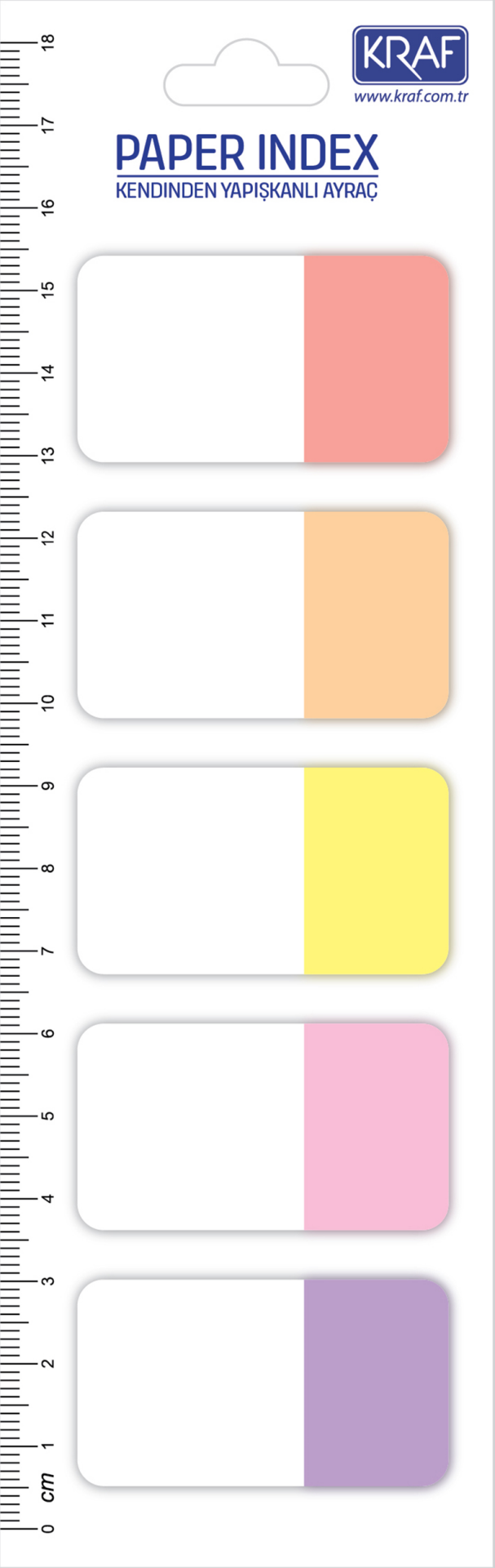 Index Kağıt 25x42mm 5 Renk* 20yp Flag 1555