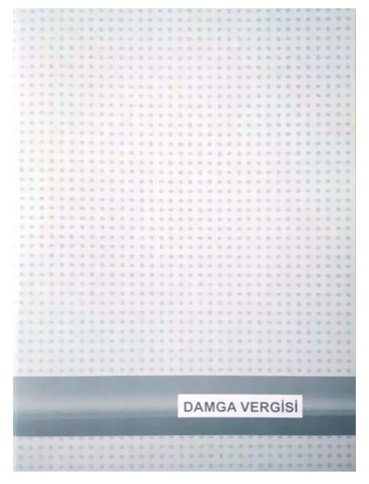 DİLMAN DAMGA VERGİSİ DEFTERİ KARTON KAPAK 22x31.5 40 YP NUMARALI 5373