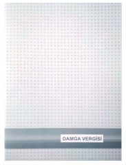 DİLMAN DAMGA VERGİSİ DEFTERİ KARTON KAPAK 22x31.5 40 YP NUMARALI 5373