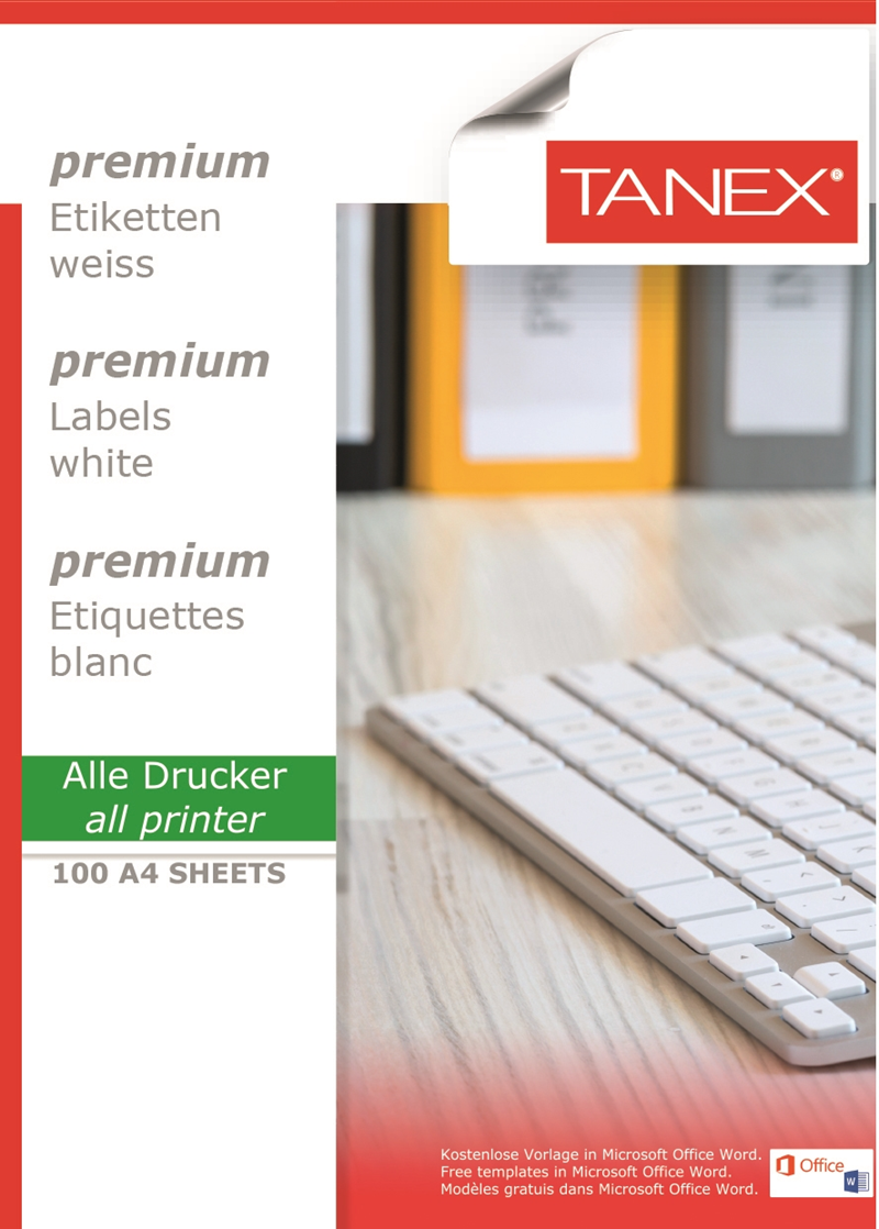 TANEX LASER ETİKET TW-2004 99.1 X 139 MM ( 4 ) 100 LÜ