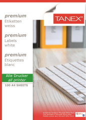 TANEX LASER ETİKET TW-2004 99.1 X 139 MM ( 4 ) 100 LÜ