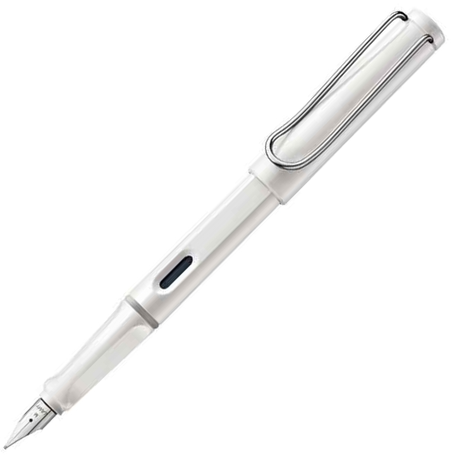 LAMY DOLMA KALEM SAFARI METAL KLİPS BEYAZ F UÇ 19B-F