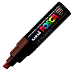 Posca Pc-8k Boyama Markörü 8 Mm Kesik Uç Kahverengi