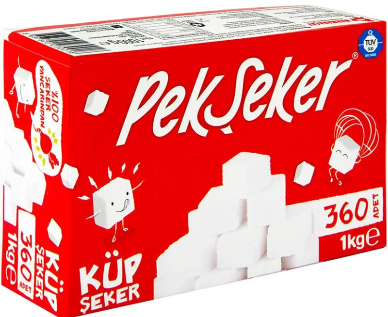 PEKŞEKER KÜP ŞEKER 360 LI 1 KG