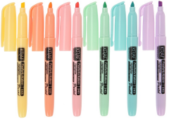 6'lı Pastel Renk Fosforlu Işaretleme Kalem Seti