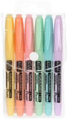KRAF FOSFORLU KALEM PASTEL KALEM TİPİ 345 6 LI