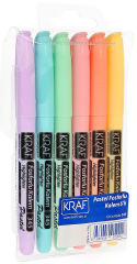 KRAF FOSFORLU KALEM PASTEL KALEM TİPİ 345 6 LI