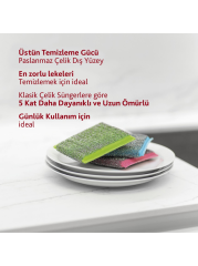 VİLEDA ÇELİK POWER COLORS SÜNGER PAD 3 LÜ 174725