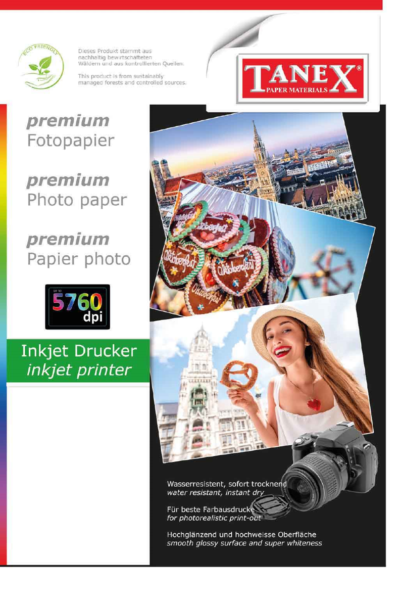 TANEX FOTOĞRAF KAĞIDI A4 180g 25 Lİ HC180G-25