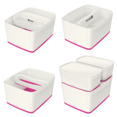 LEITZ SAKLAMA KUTUSU MYBOX GENİŞ L-5216 PEMBE