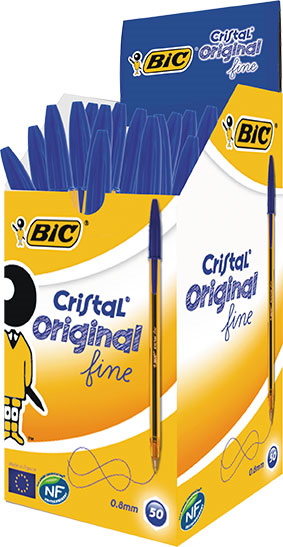 BIC TÜKENMEZ KALEM CRISTAL FINE 50 Lİ MAVİ 872730