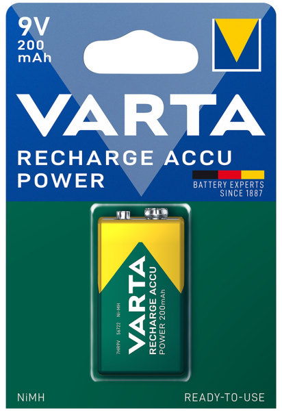 VARTA ŞARJLI  200MH 9 VOLT TEKLİ