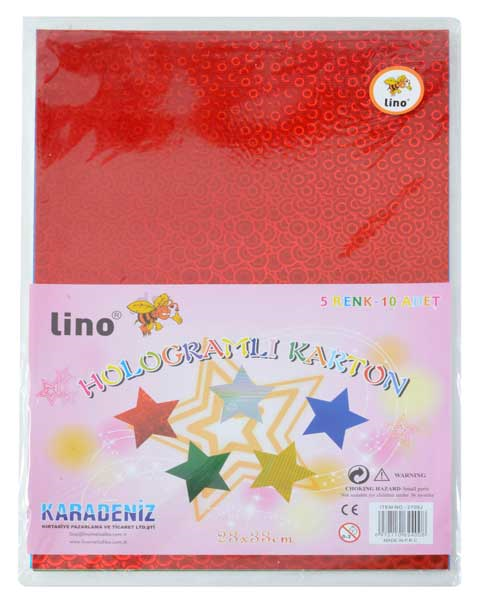 LİNO HOLOGRAM KAĞIT 23x33 10 LU 2709J