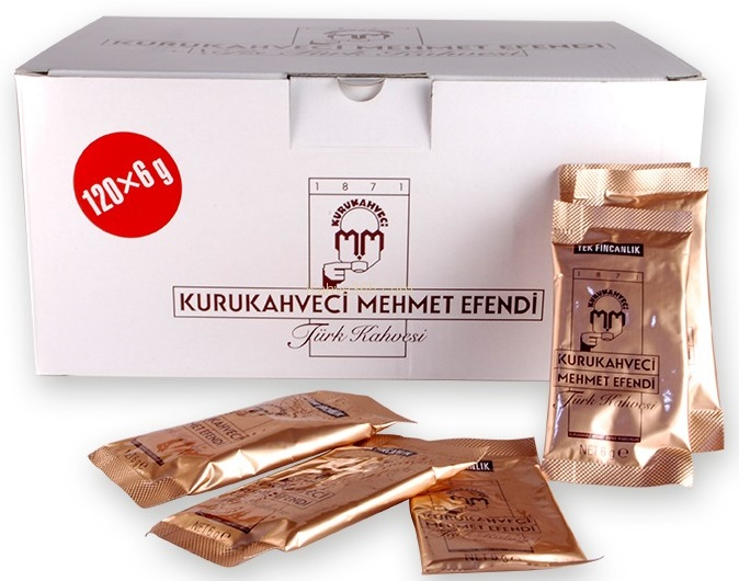 MEHMET EFENDİ TÜRK KAHVESİ  6 GR x 120 ADET TEK FİNCANLIK