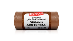 KOROPLAST ÇÖP TORBASI SIFIR ATIK ORGANİK ATIKLAR KAHVERENGİ JUMBO 80x110 440 GR 10 LU 27 MİC. ST01500538