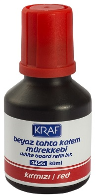445g Beyaz Tahta Kalem Mürekkebi Kırmızı 30ml.