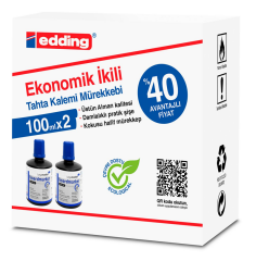 LEGAMASTER BEYAZ TAHTA MÜREKKEBİ 100 ML. LM-1199 MAVİ 2 Lİ