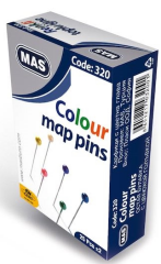 MAS TOPLU İĞNE RENKLİ BAŞLI 32 MM 320