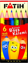 FATİH KURU BOYA  6 RENK 1/2 BOY 33006