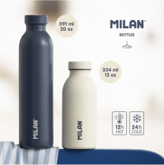 MİLAN MATARA 591 ML PASLANMAZ İZOTERMAL LACİVERT 643020B 1918