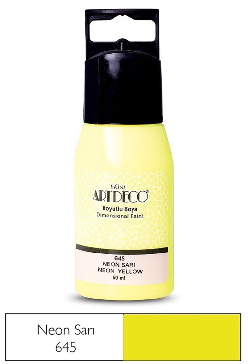 ARTDECO BOYUTLU BOYA NEON 60 ML SARI Y-042C-645