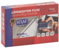 KRAF LAMİNASYON FİLMİ 65x95 MM 125 Mic. 100 LÜ 2126