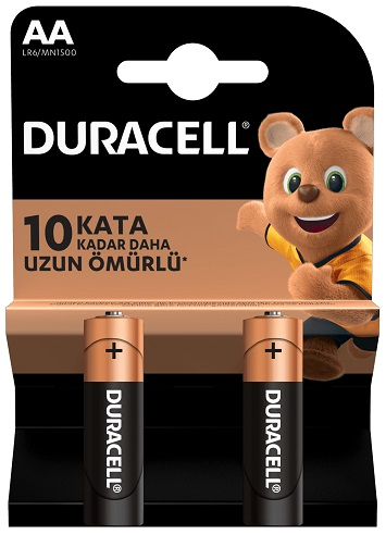 DURACELL PİL 2 Lİ AA KALEM