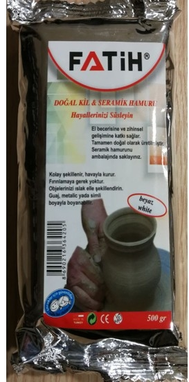 FATİH SERAMİK HAMURU 500 GR BEYAZ 36420