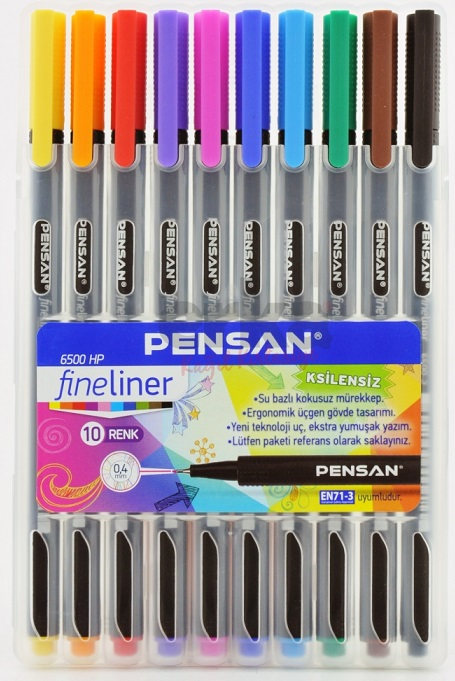 PENSAN FINELINER 6500 10 LU PLASTİK KUTU