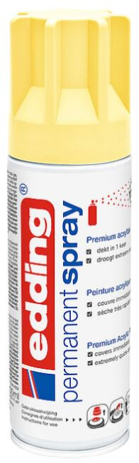 EDDING PERMANENT AKRİLİK SPREY BOYA E-5200 PASTEL YELLOW 915